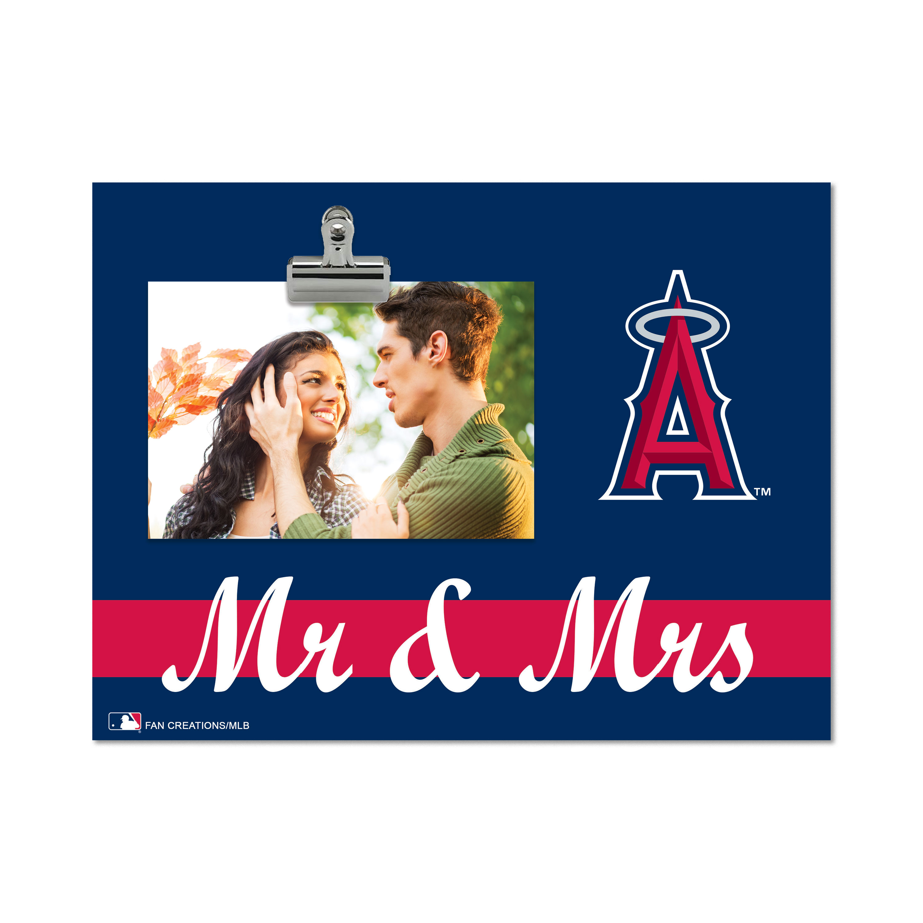 Los Angeles Angels 8" x 10.5" Briteline Mr & Mrs Clip Frame