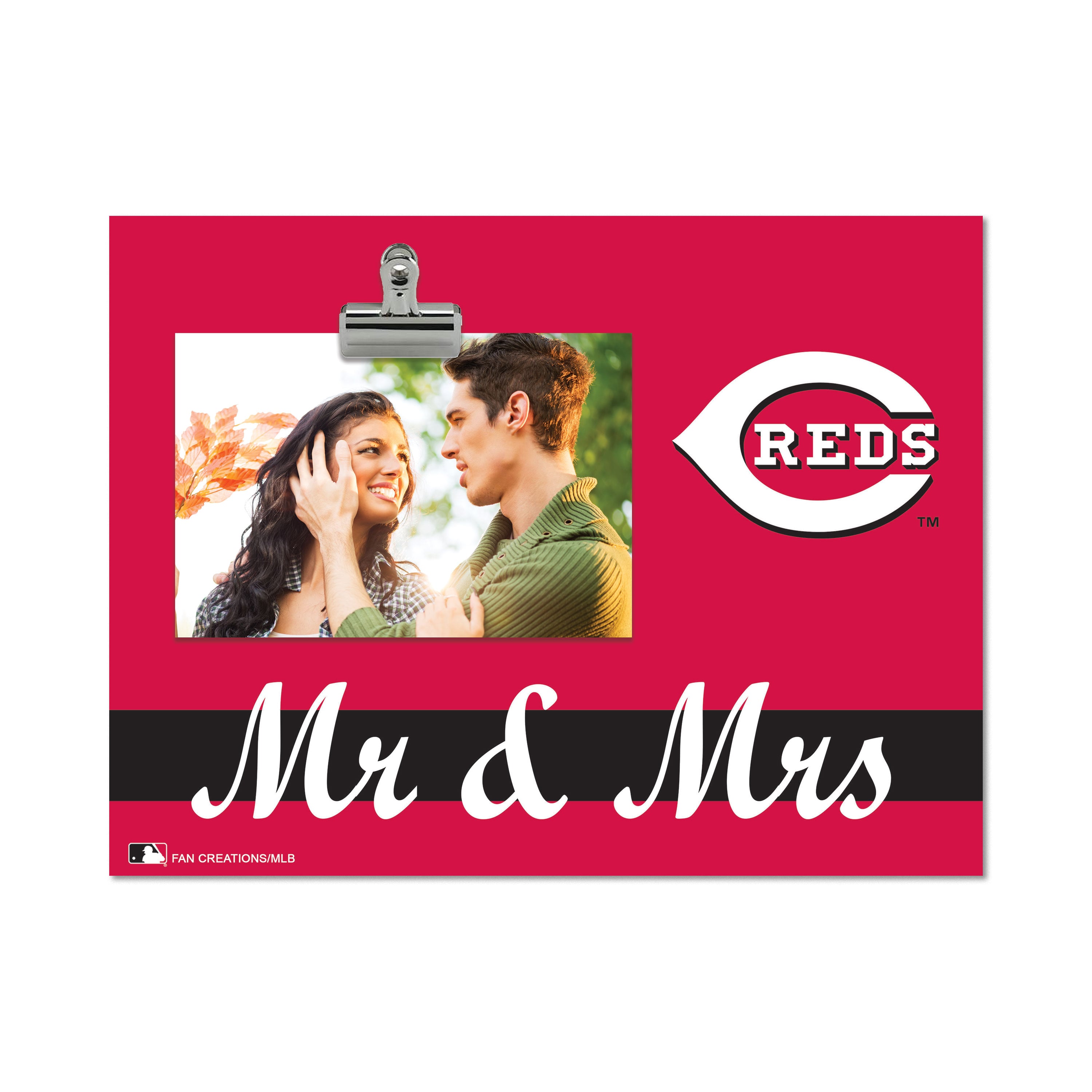 Cincinnati Reds 8" x 10.5" Briteline Mr & Mrs Clip Frame