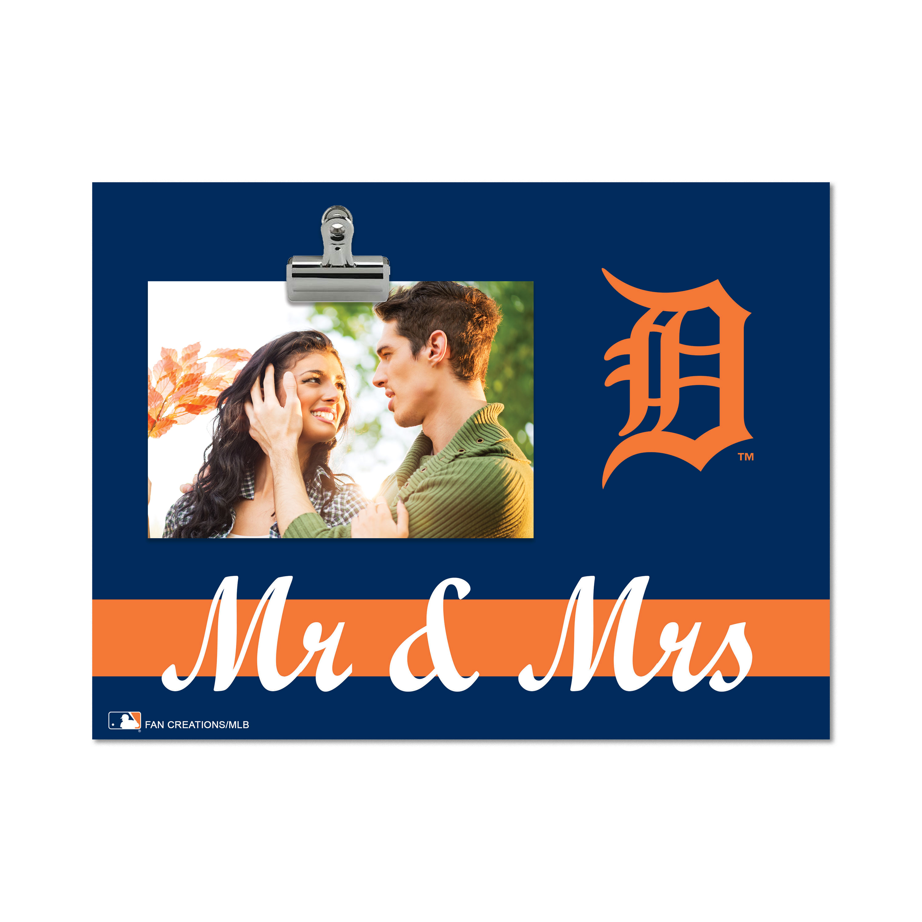 Detroit Tigers 8" x 10.5" Briteline Mr & Mrs Clip Frame