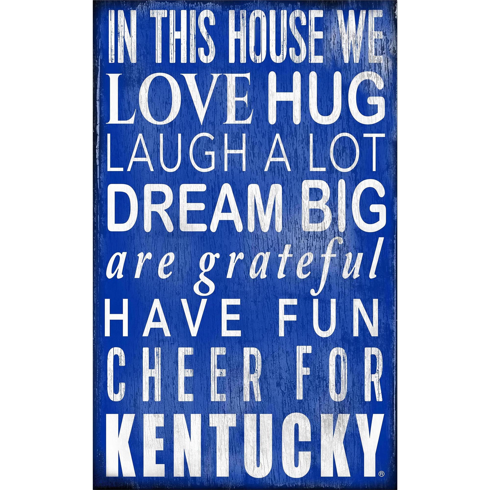 Kentucky Wildcats 11" x 19" Briteline In This House Sign