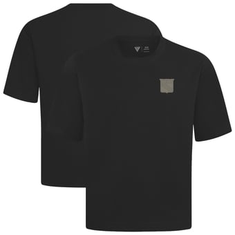Men's Levelwear  Black New York Rangers Copper Oversized Luxe Signature Knit T-Shirt
