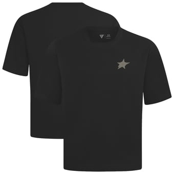 Men's Levelwear  Black Dallas Stars Copper Oversized Luxe Signature Knit T-Shirt