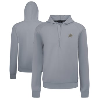Men's Levelwear  Gray Dallas Stars Technic Quarter-Zip Pullover Hoodie