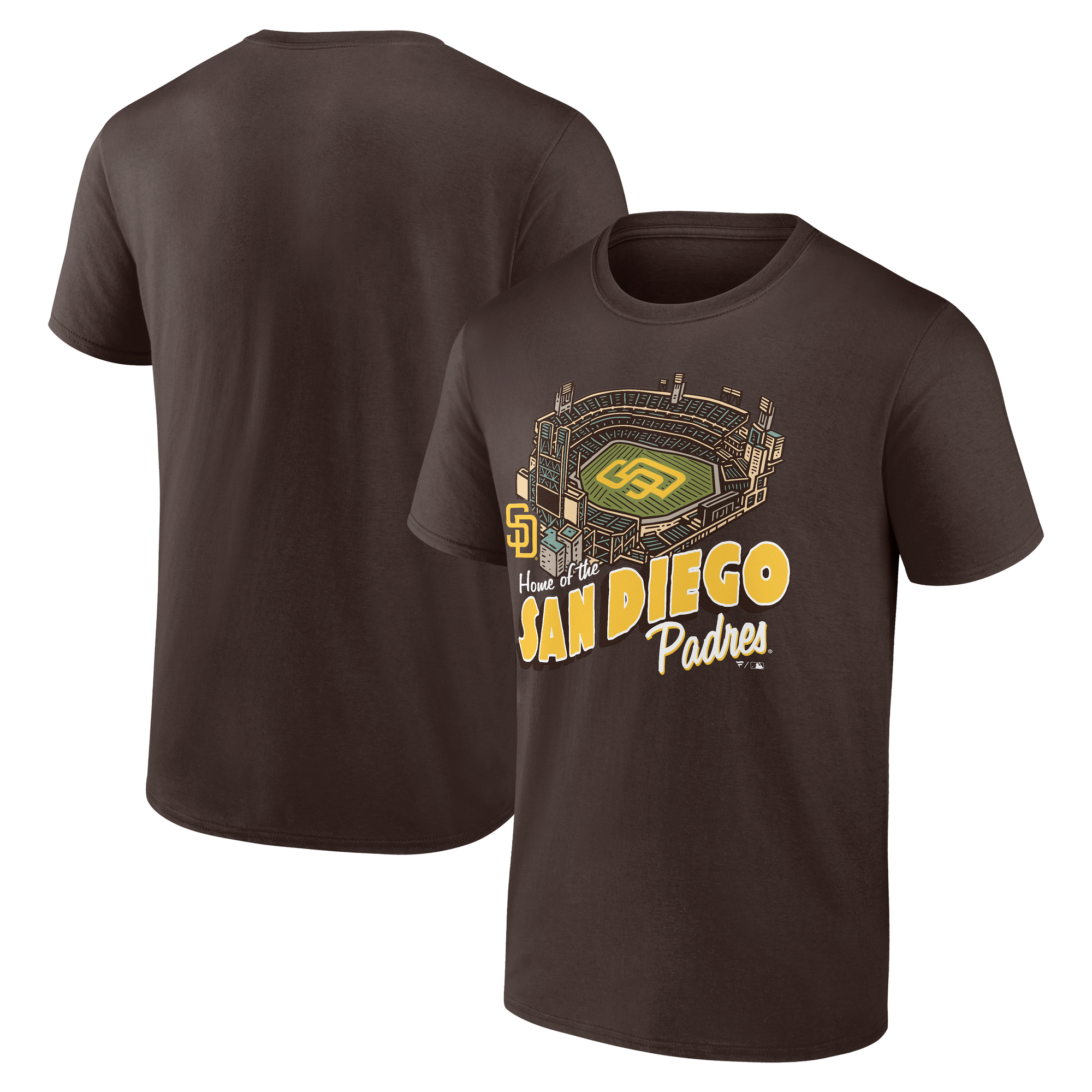 Men’s Brown San Diego Padres Home Stadium T-Shirt Men’s Brown San Diego Padres Home Stadium T-Shirt