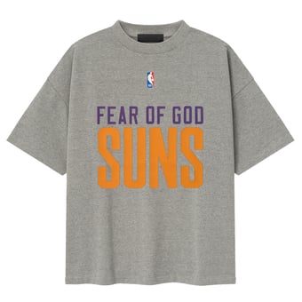 Men's Fear of God x NBA Dark Heather Gray Phoenix Suns Classic Fit T-Shirt
