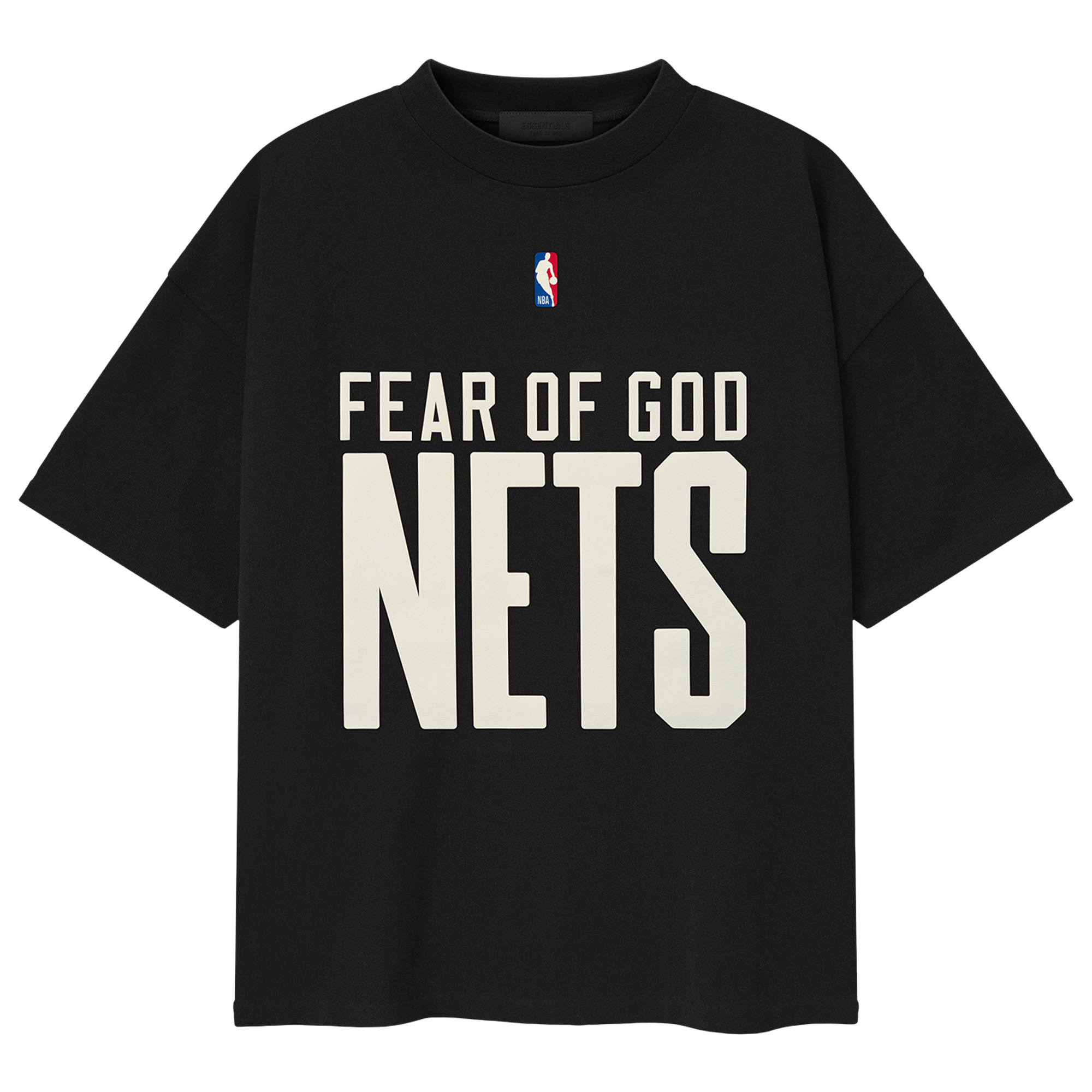 Men’s Fear of God x NBA Black Brooklyn Nets Classic Fit T-Shirt Men’s Fear of God x NBA Black Brooklyn Nets Classic Fit T-Shirt