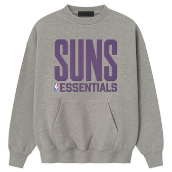 Men's Fear of God x NBA Heather Gray Phoenix Suns Sport Fit Sweatshirt