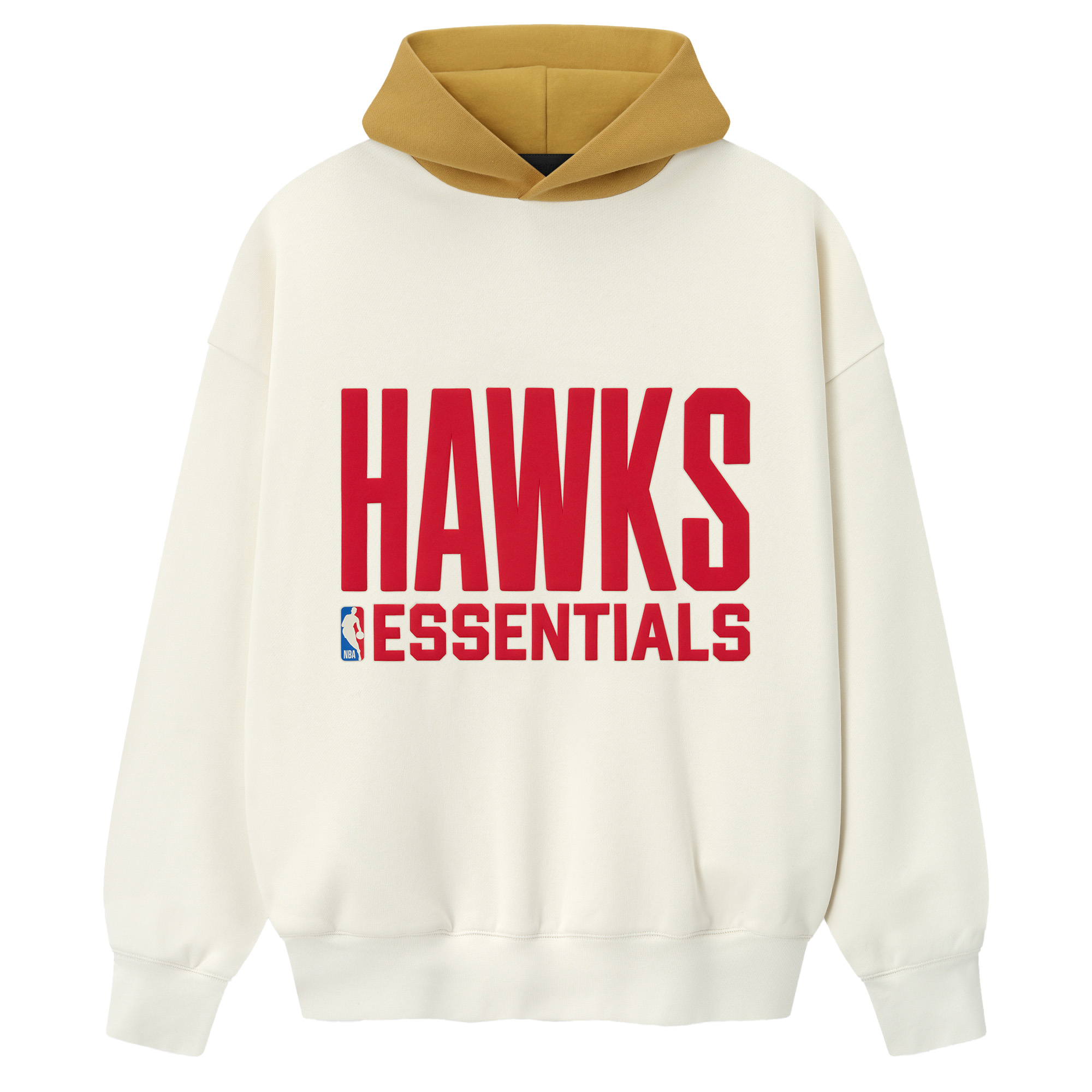 Unisex Fear of God x NBA Cream/Yellow Atlanta Hawks Sport Hoodie
