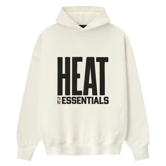 Unisex Fear of God x NBA Cream Miami Heat Sport Hoodie