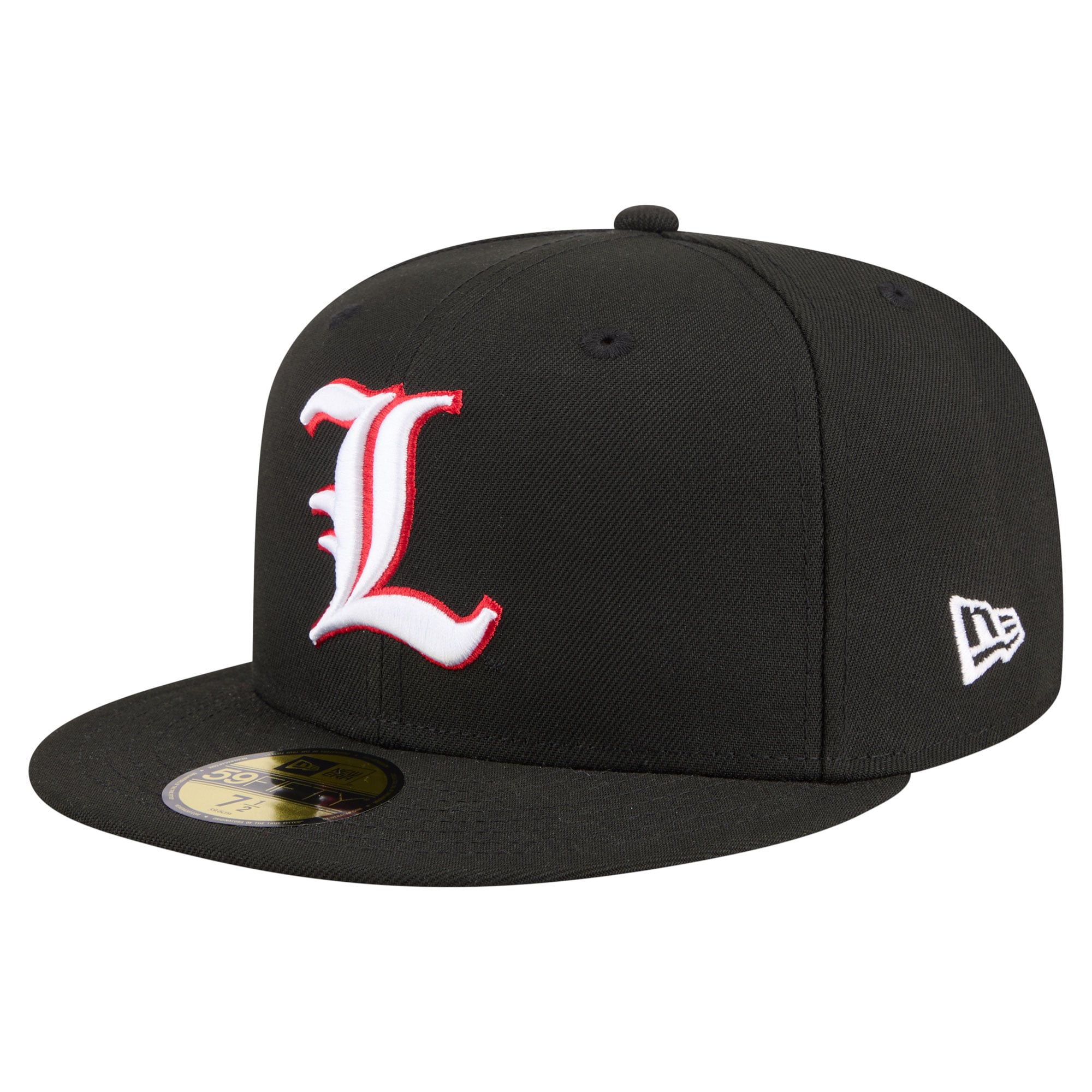 Men's New Era Black Louisville Cardinals On-Field Baseball Fitted Hat