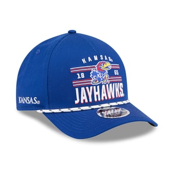 Men's New Era  Royal Kansas Jayhawks Historic March Madness 9FORTY M-Crown Adjustable Hat
