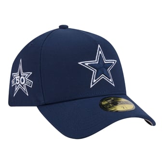Men's New Era  Navy Dallas Cowboys A-Frame 59FORTY Fitted Hat