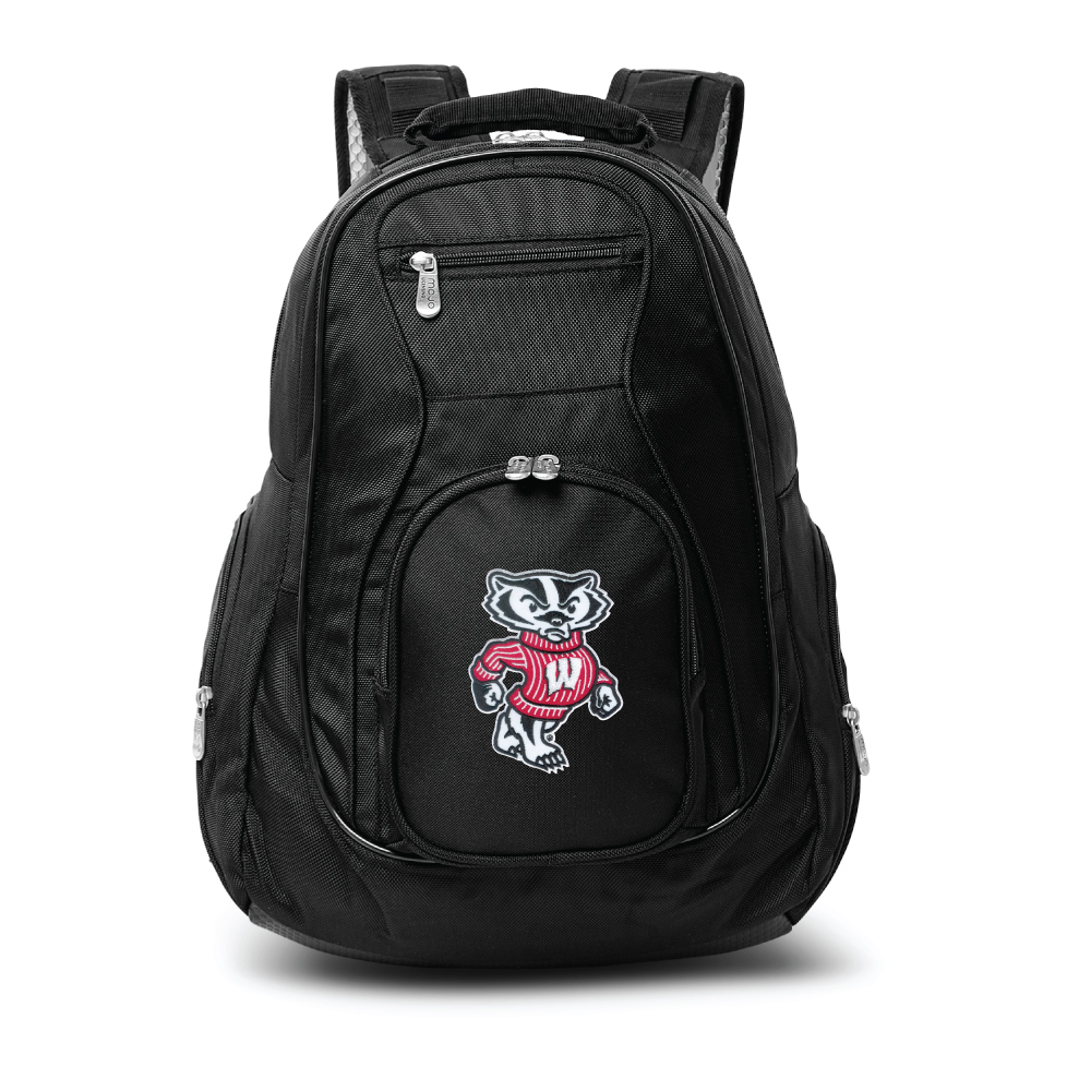 MOJO Wisconsin Badgers 19" Secondary Logo Premium Laptop Backpack