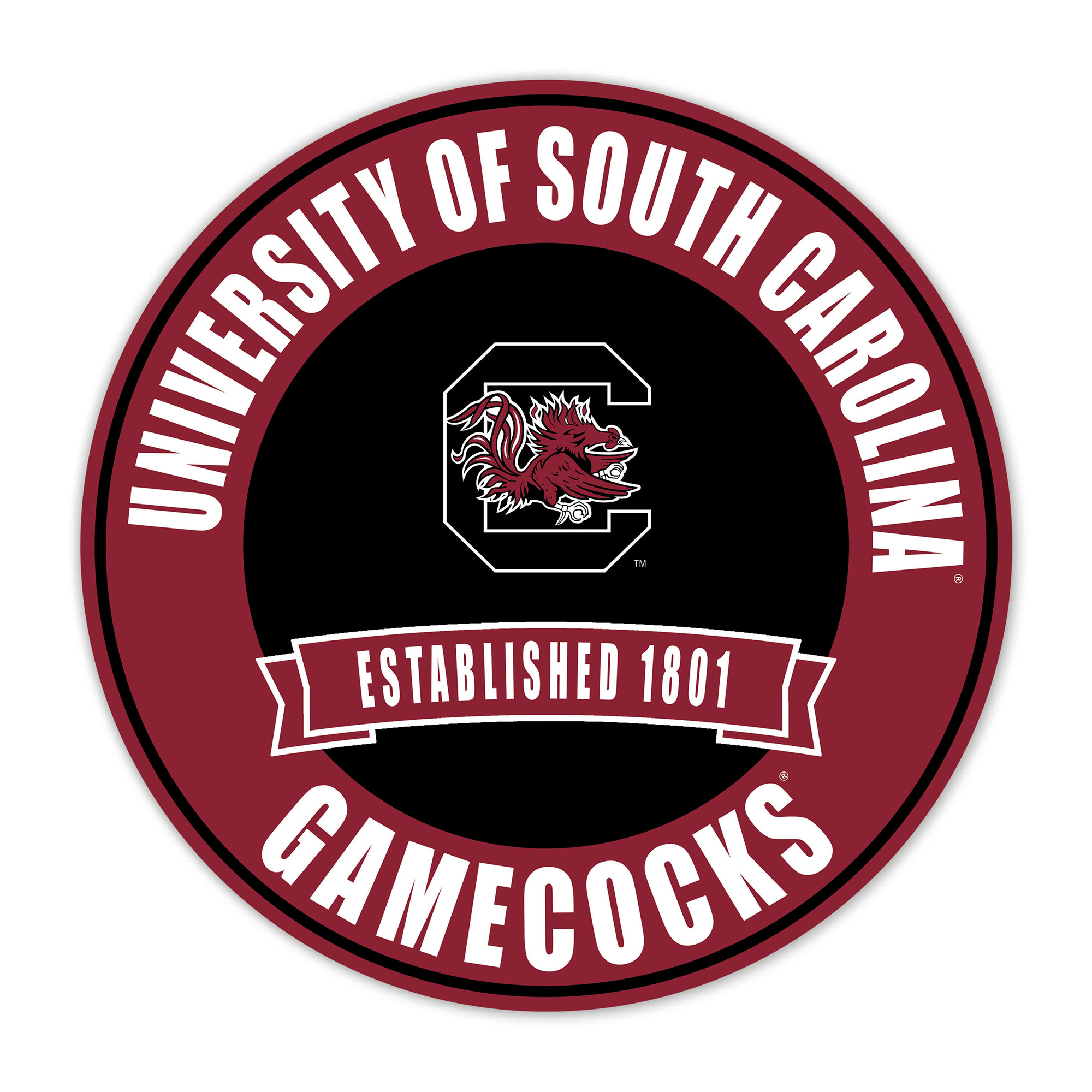 South Carolina Gamecocks 24" Circle with Banner