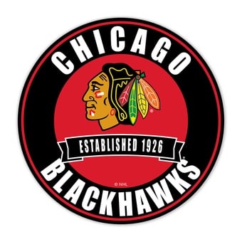 Chicago Blackhawks 24" Circle with Banner
