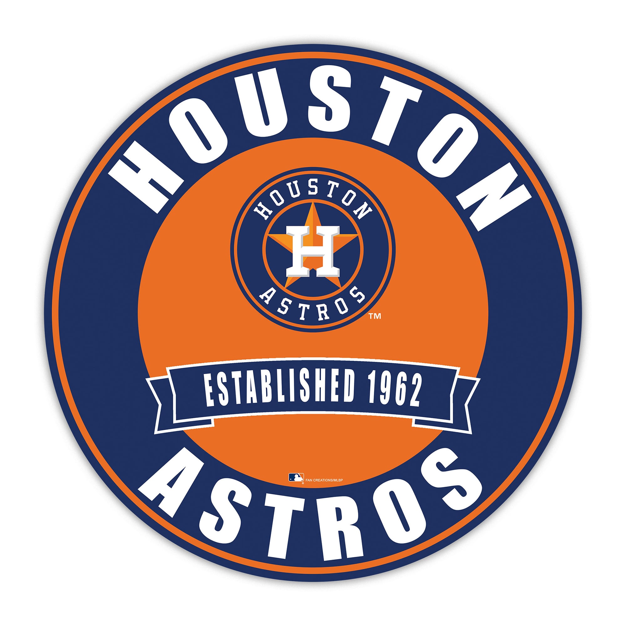 Houston Astros 24" Circle with Banner