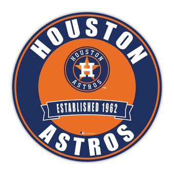 Houston Astros 24" Circle with Banner