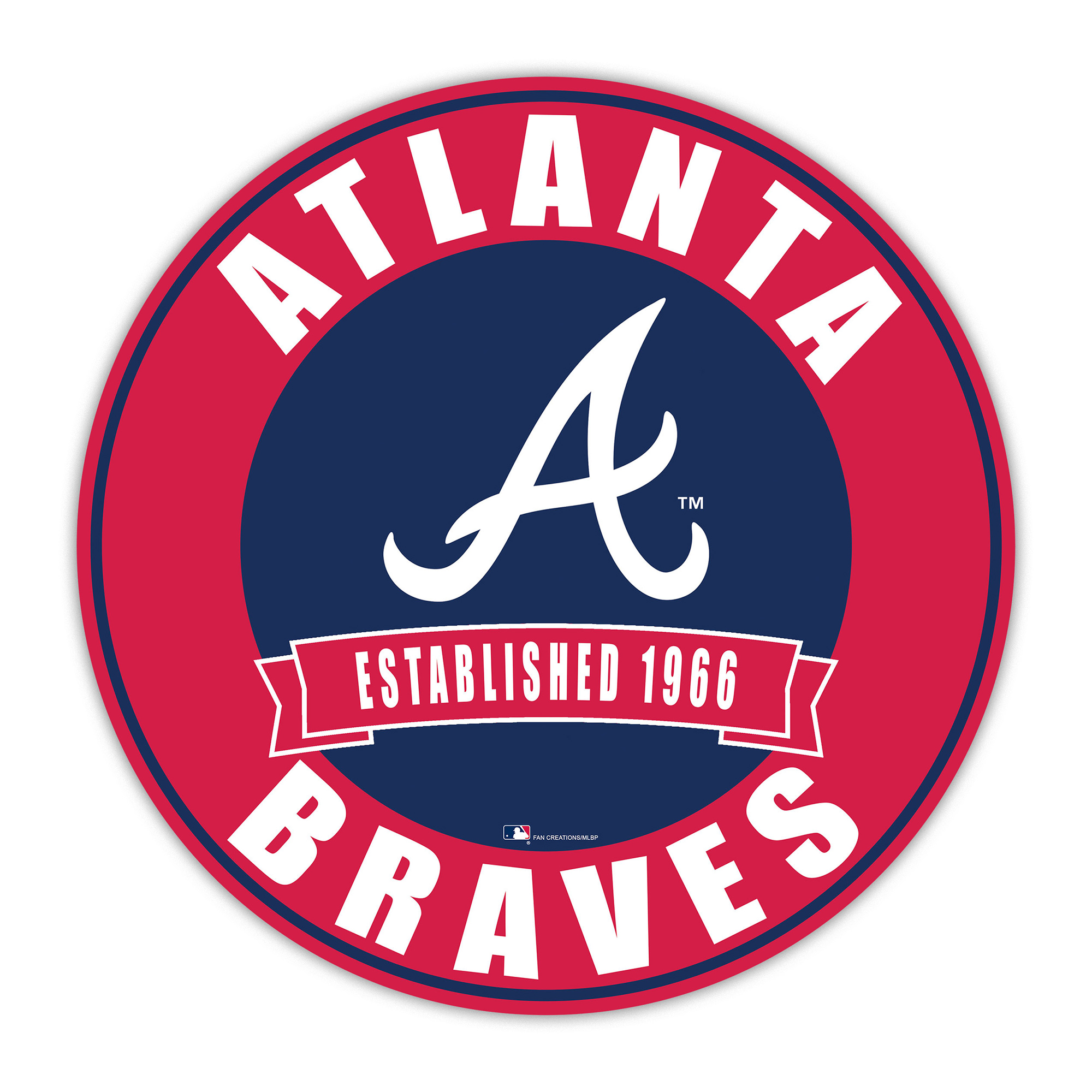 Atlanta Braves 24" Circle with Banner