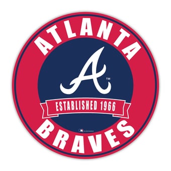 Atlanta Braves 24" Circle with Banner