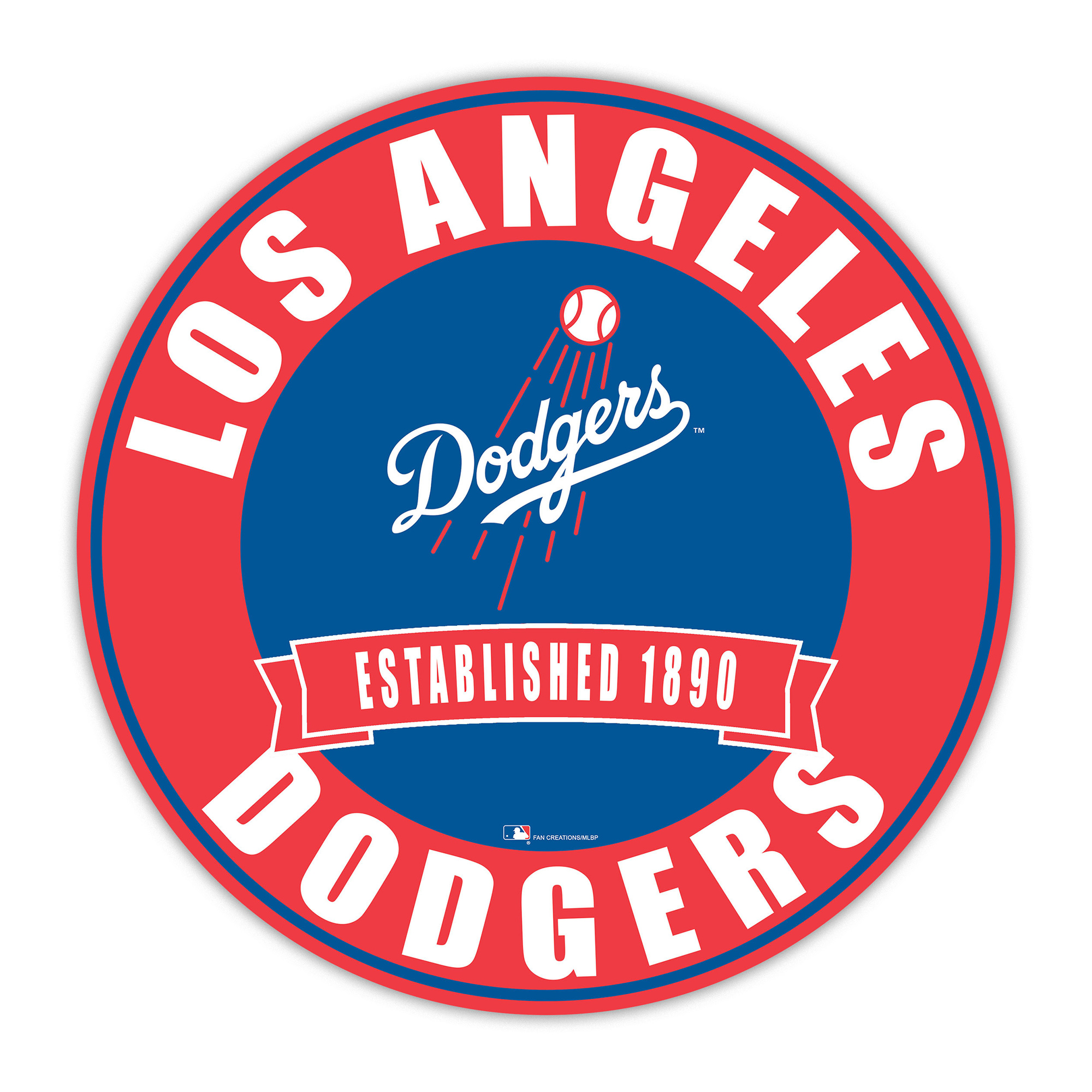 Los Angeles Dodgers 24" Circle with Banner