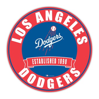Los Angeles Dodgers 24" Circle with Banner