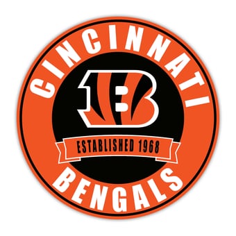 Cincinnati Bengals 24" Circle with Banner
