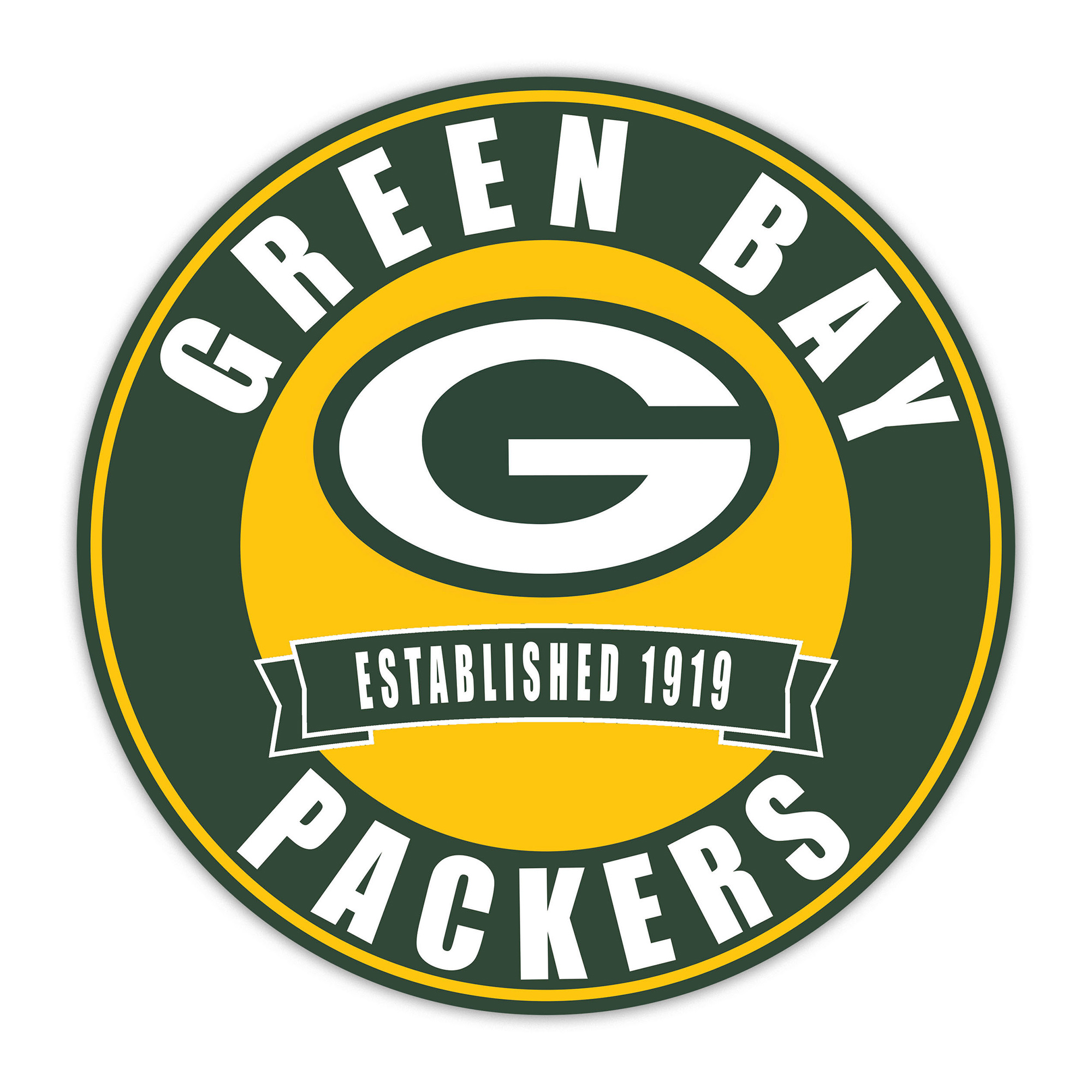 Green Bay Packers 24" Circle with Banner