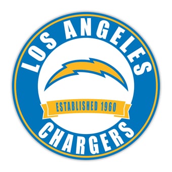 Los Angeles Chargers 24" Circle with Banner