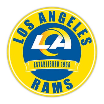 Los Angeles Rams 24" Circle with Banner