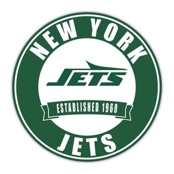 New York Jets 24" Circle with Banner