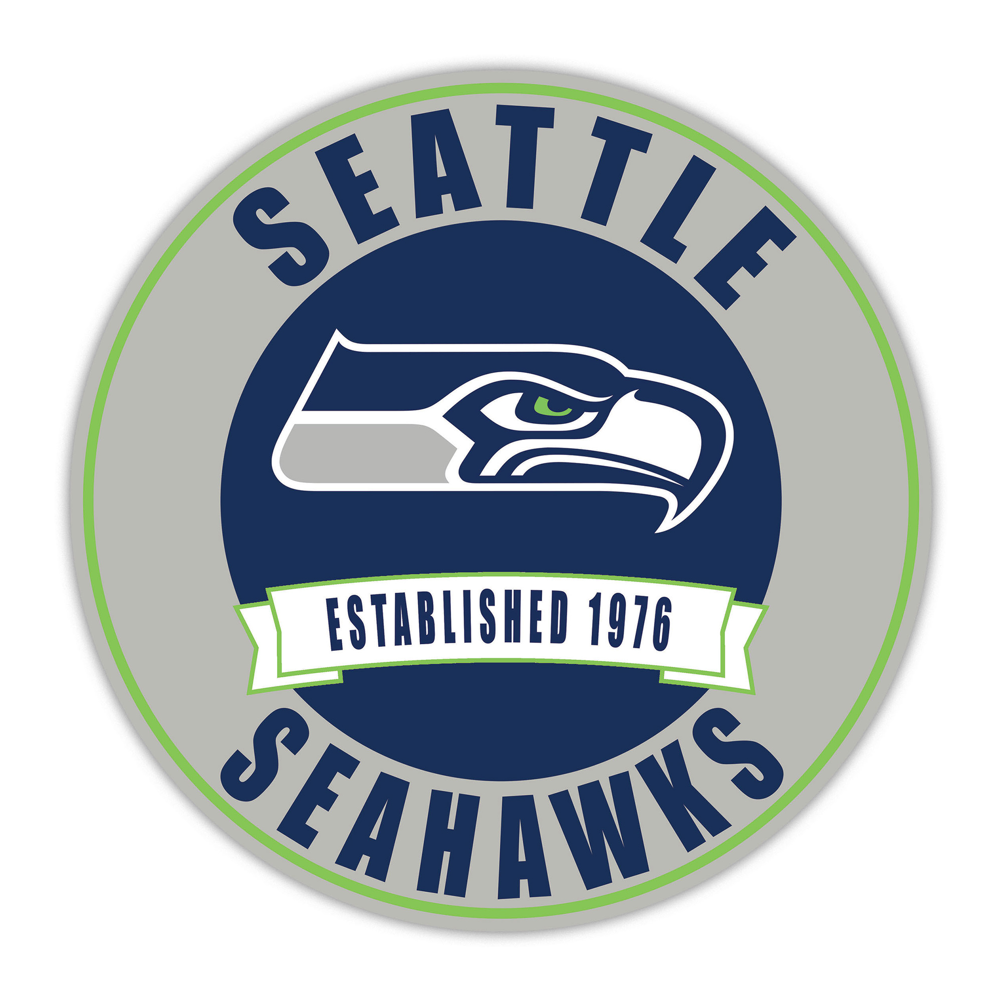 Seattle Seahawks 24″ Circle with Banner Seattle Seahawks 24″ Circle with Banner