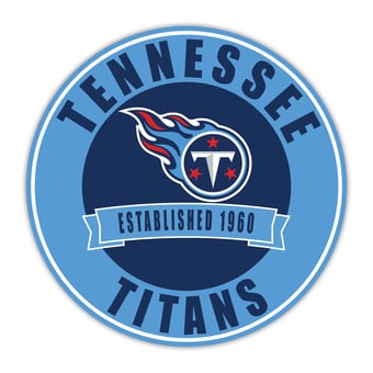 Tennessee Titans 24" Circle with Banner