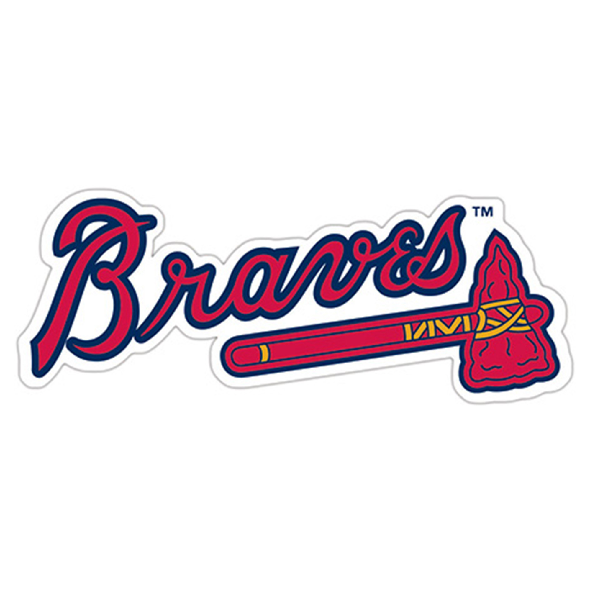 Atlanta Braves 24" Logo Cutout Sign