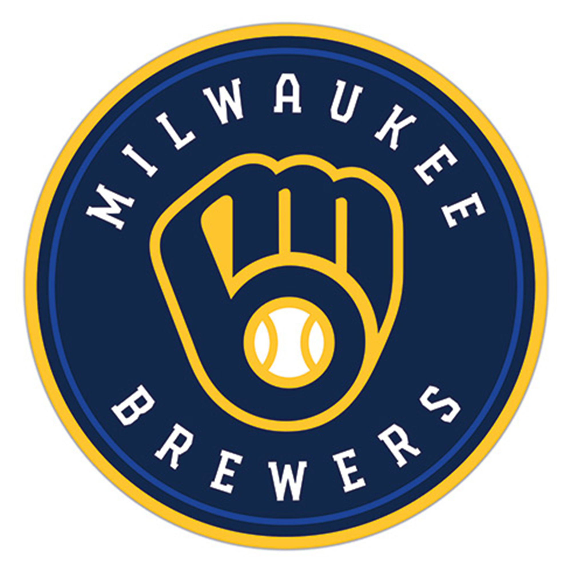 Milwaukee Brewers 24" Logo Cutout Sign