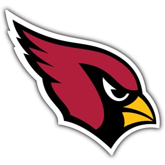Arizona Cardinals 24" Logo Cutout Sign