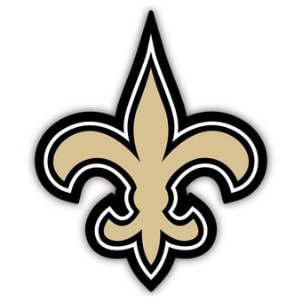 New Orleans Saints 24" Logo Cutout Sign