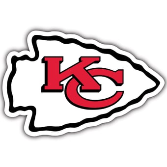 Kansas City Chiefs 24" Logo Cutout Sign