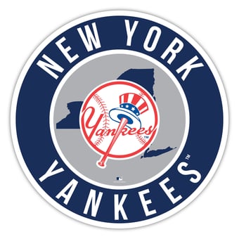 New York Yankees 15" State Circle Sign