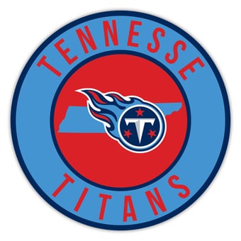 Tennessee Titans 15" State Circle Sign