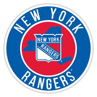 New York Rangers 15" State Circle Sign