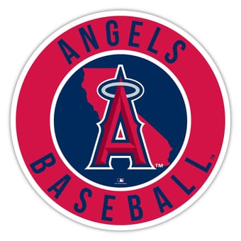 Los Angeles Angels 15" State Circle Sign