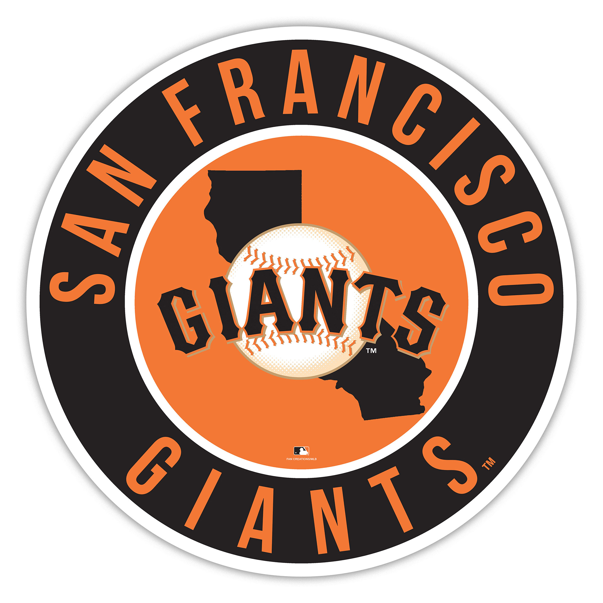 San Francisco Giants 15" State Circle Sign