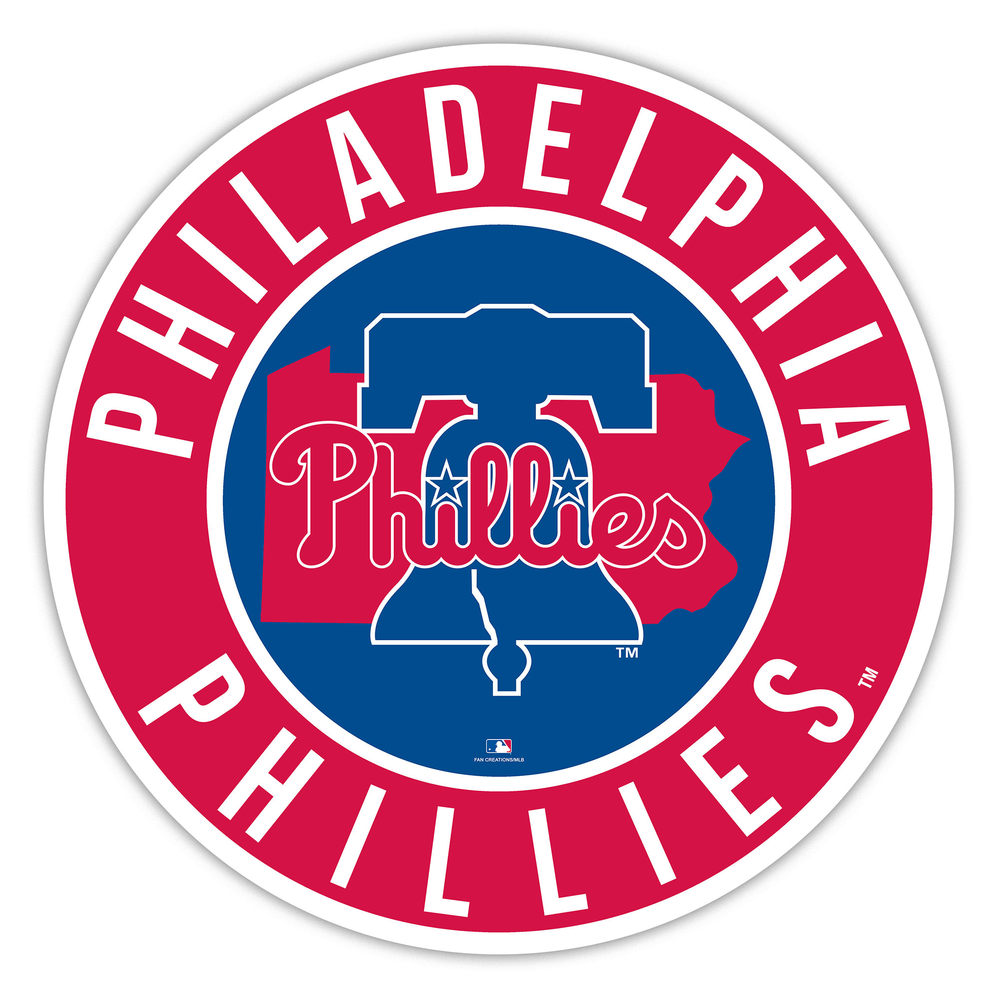 Philadelphia Phillies 15" State Circle Sign