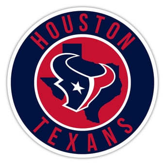Houston Texans 15" State Circle Sign