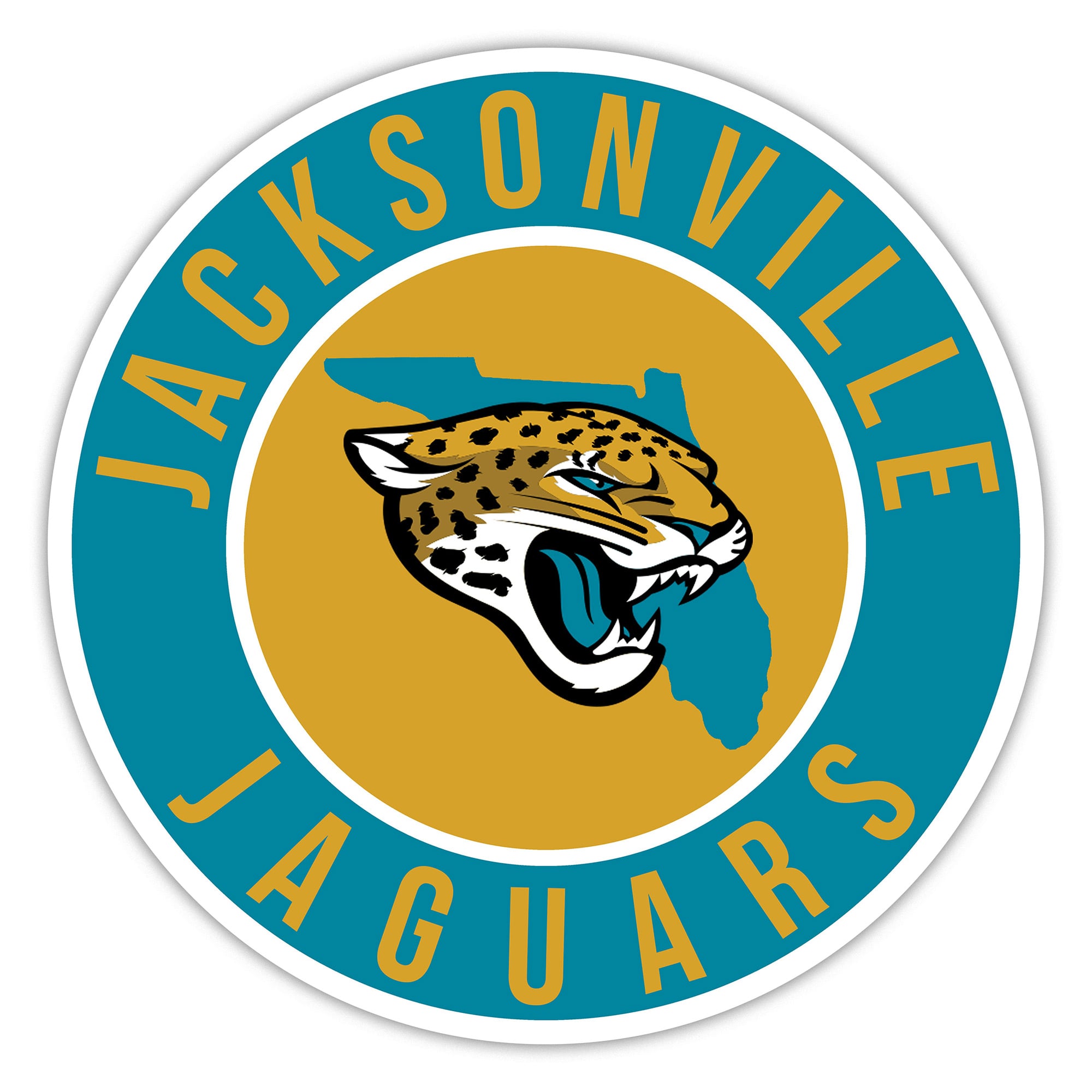 Jacksonville Jaguars 15″ State Circle Sign