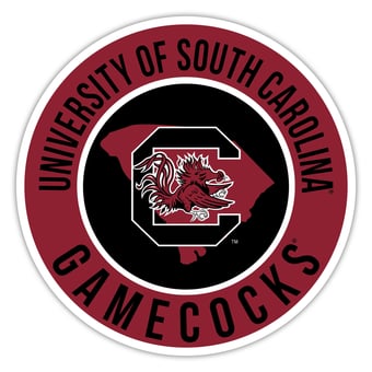 South Carolina Gamecocks 15" State Circle Sign