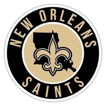New Orleans Saints 15" State Circle Sign