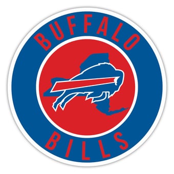 Buffalo Bills 15" State Circle Sign