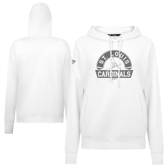 Women's Levelwear White St. Louis Cardinals Adorn Banner Arch Hoodie