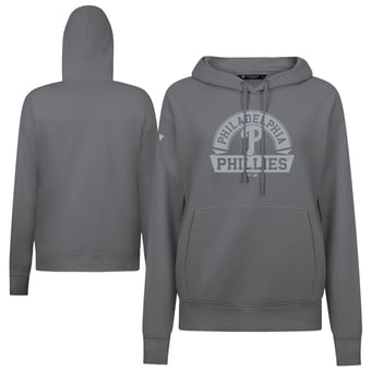 Women's Levelwear Stone Philadelphia Phillies Adorn Banner Arch Hoodie